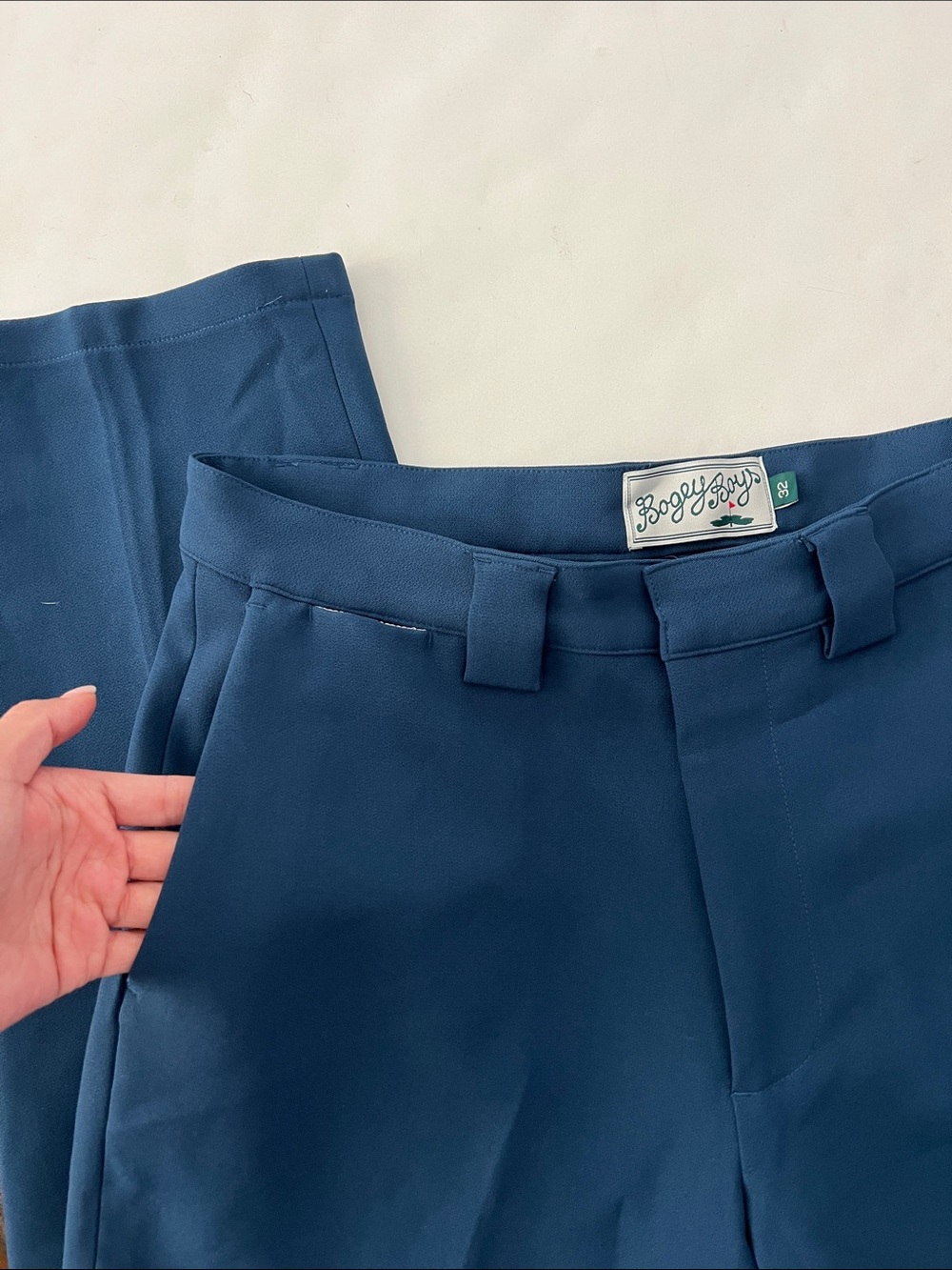 BOGEY BOYS x Macklemore Navy Blue Thick Straight Leg Golf Pants 32 / 31 (Rare) - Picture 7 of 12
